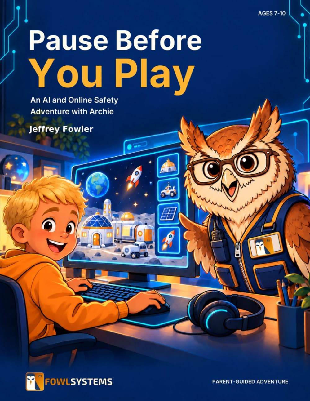 Pause Before You Play: An AI and Online Safety Adventure with Archie, by Jeffrey Fowler.